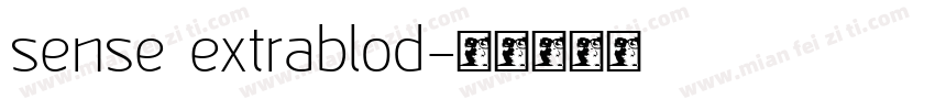 sense extrablod字体转换